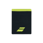 Babolat Logo Jumbo Wristband Unisex Single - Grey/Yellow Grey Yellow 10.5 cm Accessories Babolat