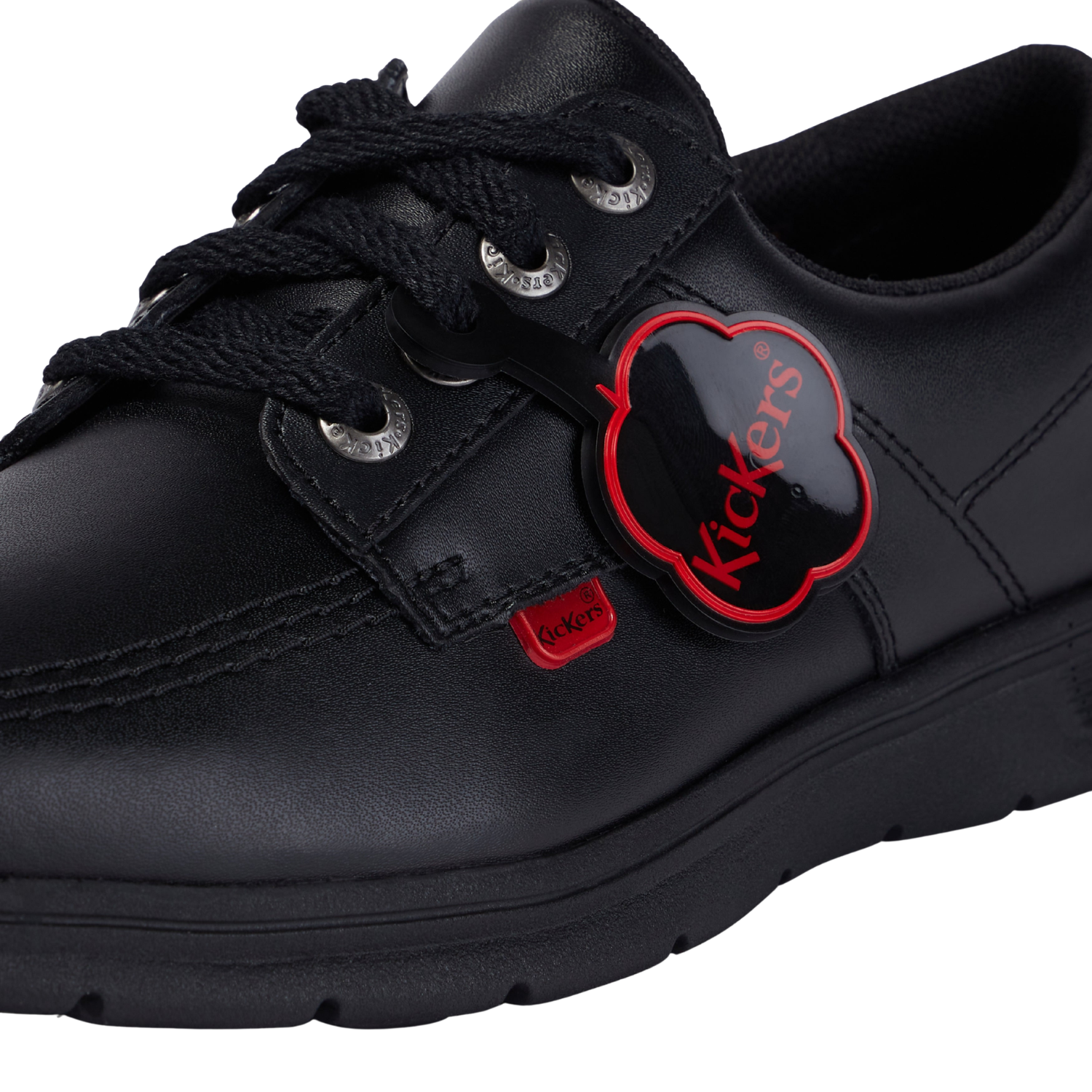 Kickers Kelland Lace Lo Leather Shoes - Black