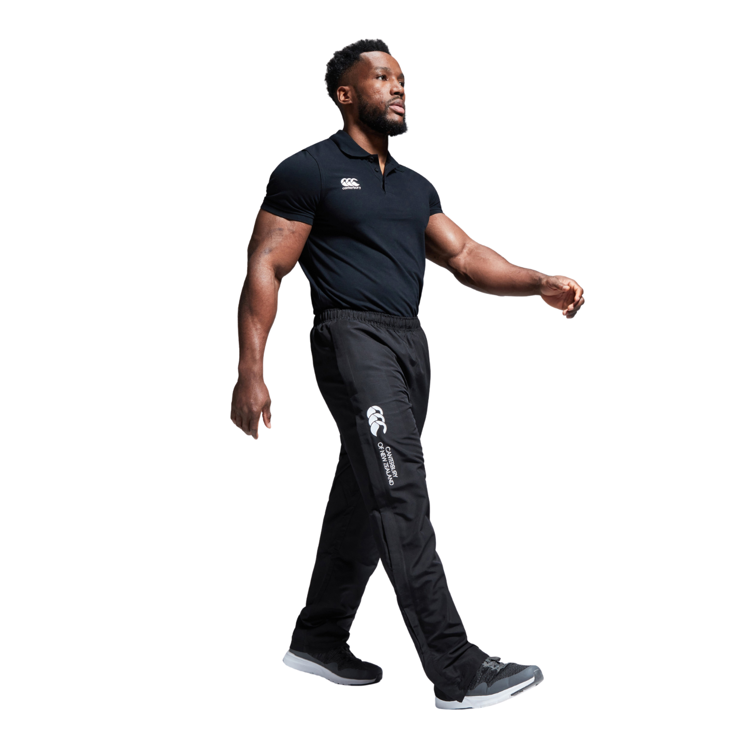 Canterbury Tapered Open Hem Stadium Pant - Black Trackpants Canterbury
