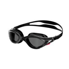 Speedo Biofuse 2.0 swimming goggles, Black/Smoke, back view
