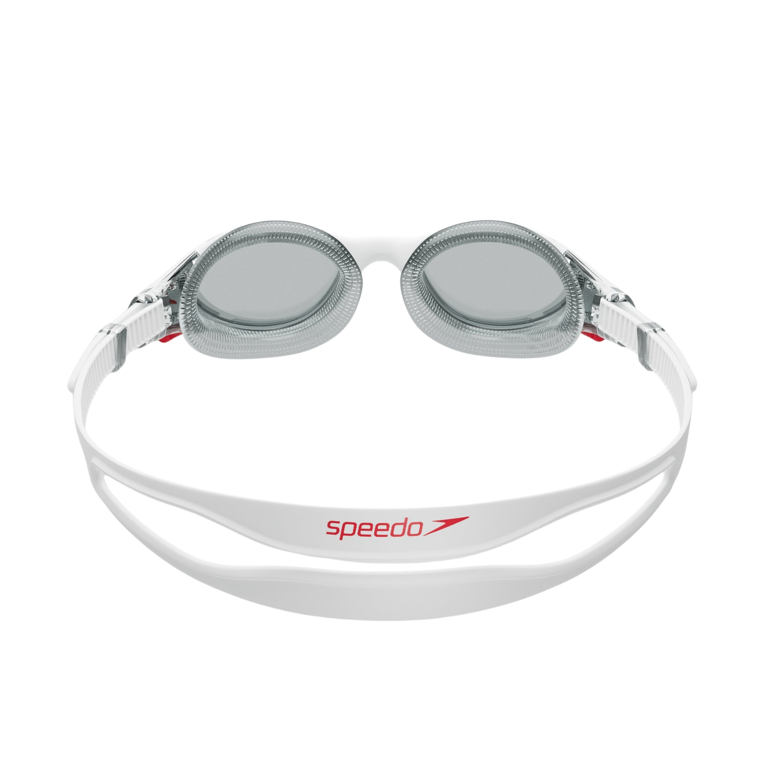 Speedo Biofuse 2.0 swimming goggles, White/Smoke, side view