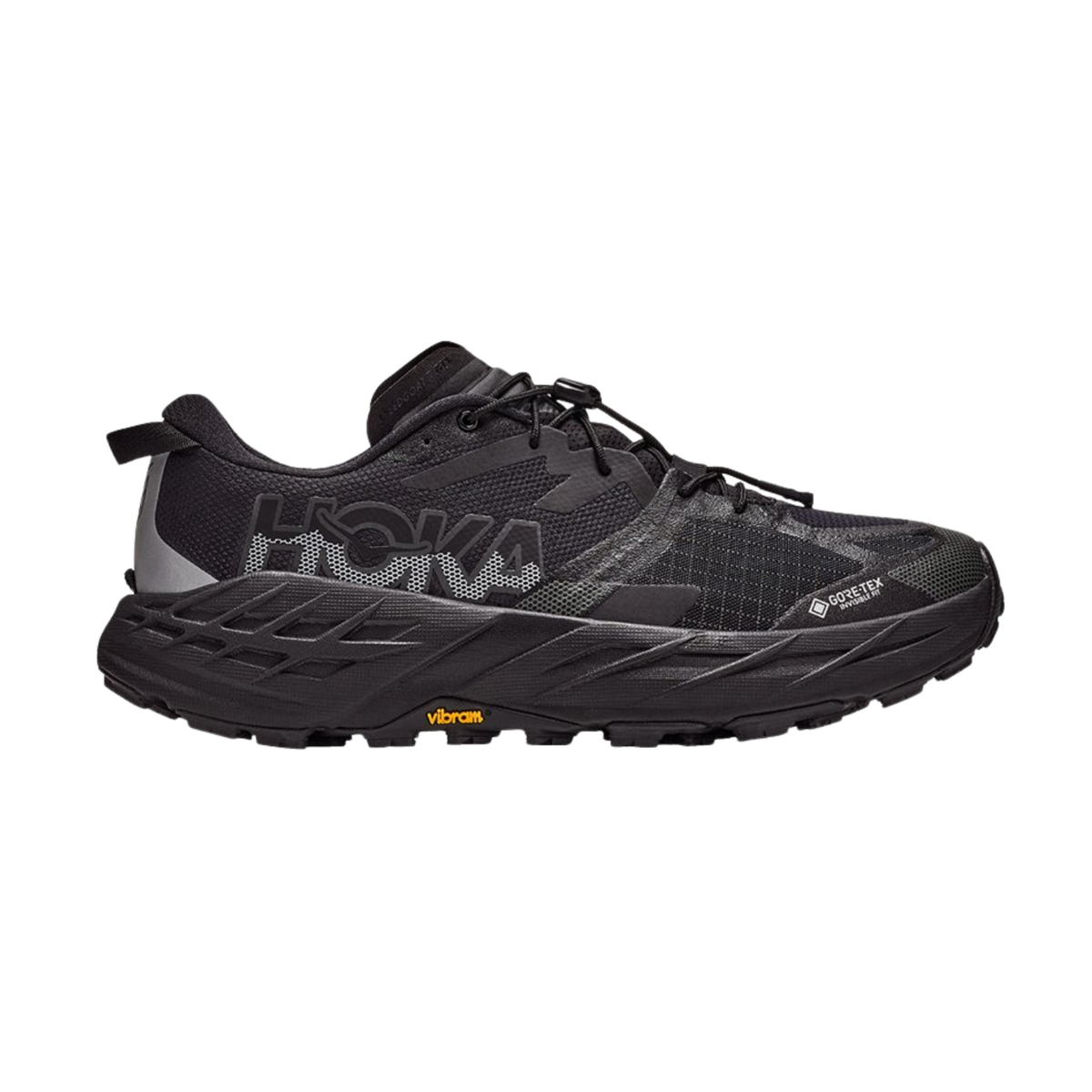 Hoka Speedgoat 7 GTX Trail Shoe Men, Black/Carbon Black, front view