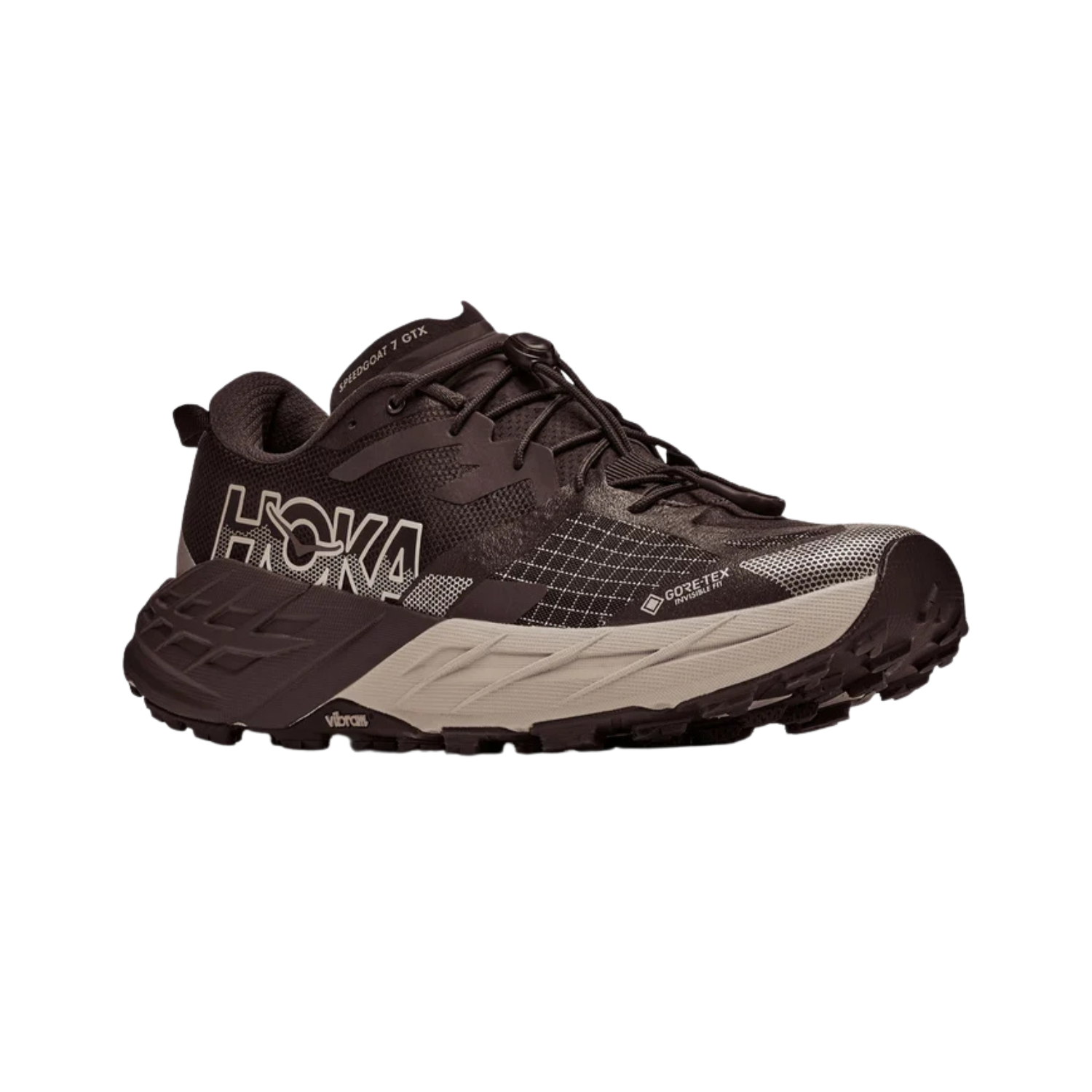 Hoka Speedgoat 7 GTX Trail Shoe Men - Spiced Chocolate/ River Rock Grey