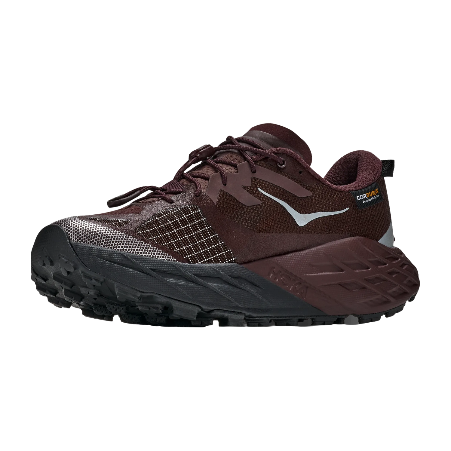 Hoka Speedgoat 7 GTX Trail Shoe Women, Deep Mauve/Black, side view