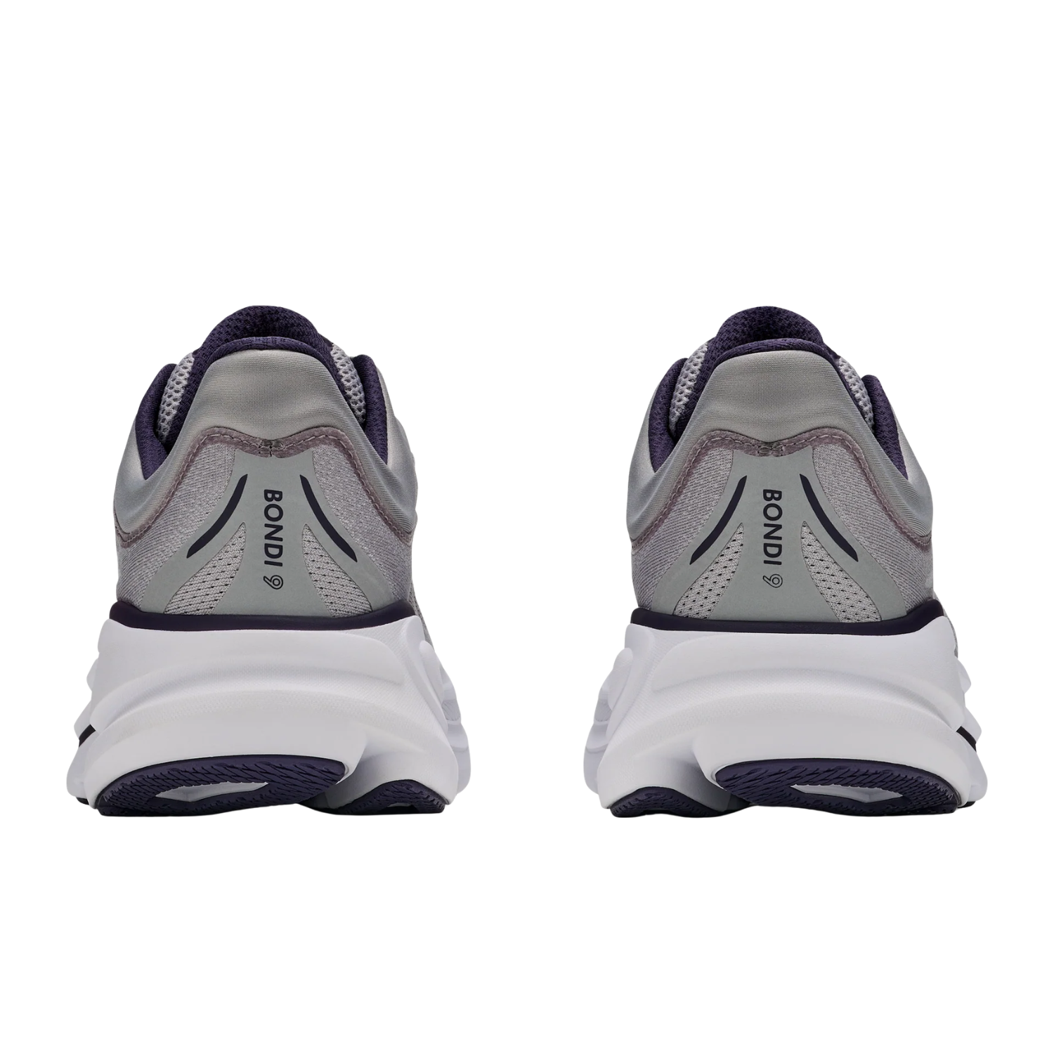 Hoka Bondi 9 Running Shoe Men, Stellar Grey/Squid Ink, close-up detail