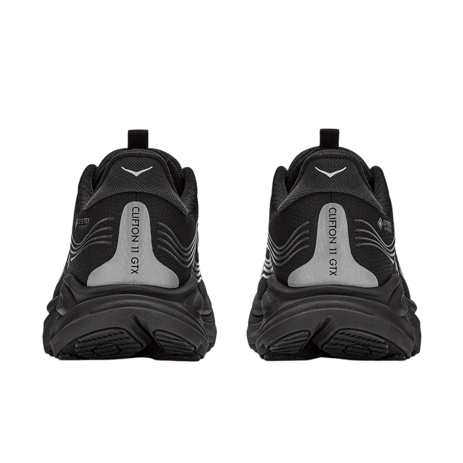 Hoka Clifton 11 GTX Trail Shoe Men, Black/Black, detail view