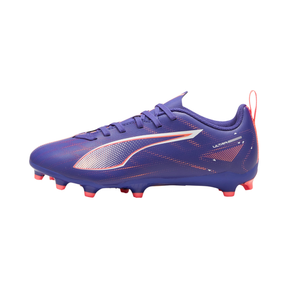 Puma Ultra 5 Play FG/AG Junior Football Boots, Lapis Lazuli Purple, front view