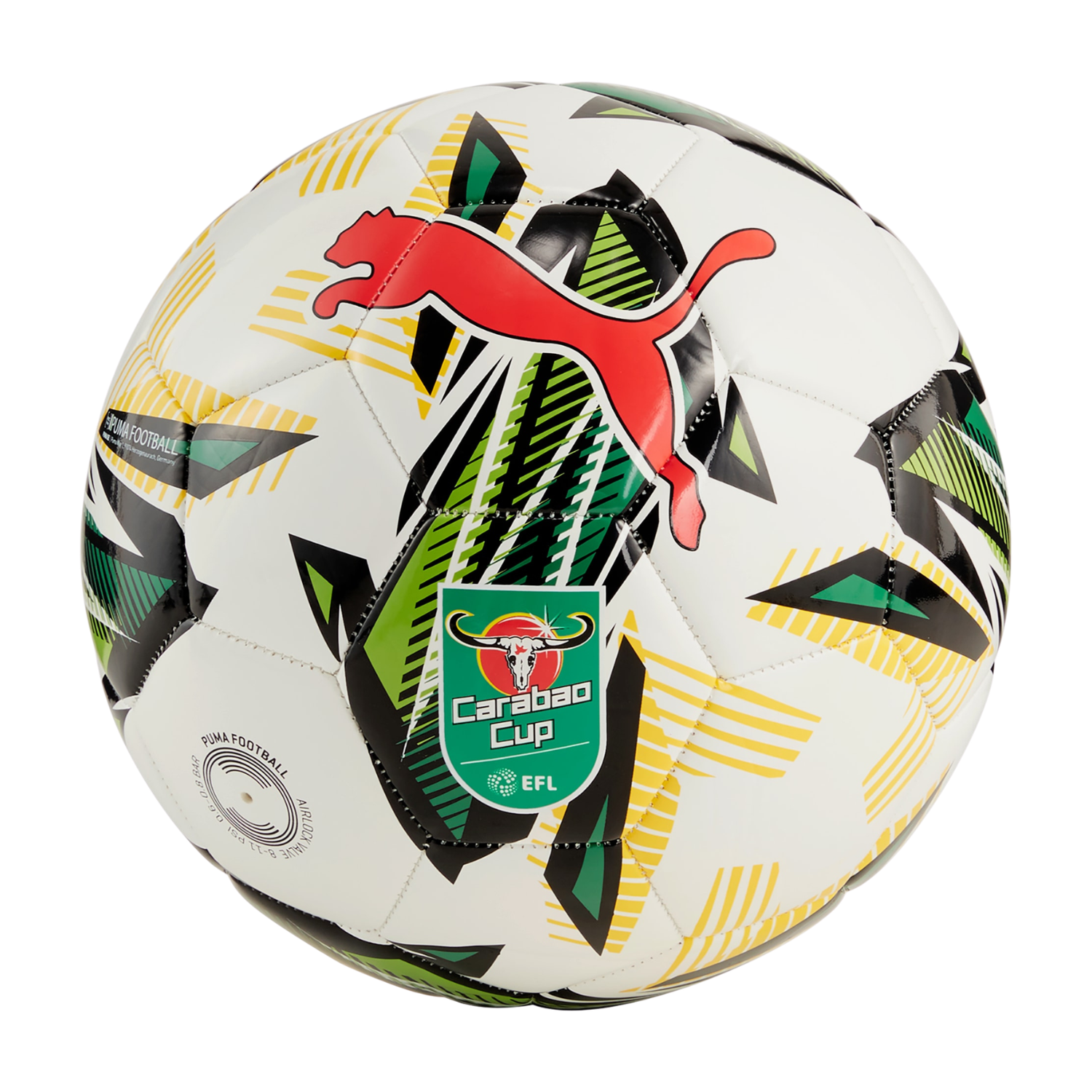 Puma Orbita 6 Carabao Cup Football Size 5, White/Multicolour