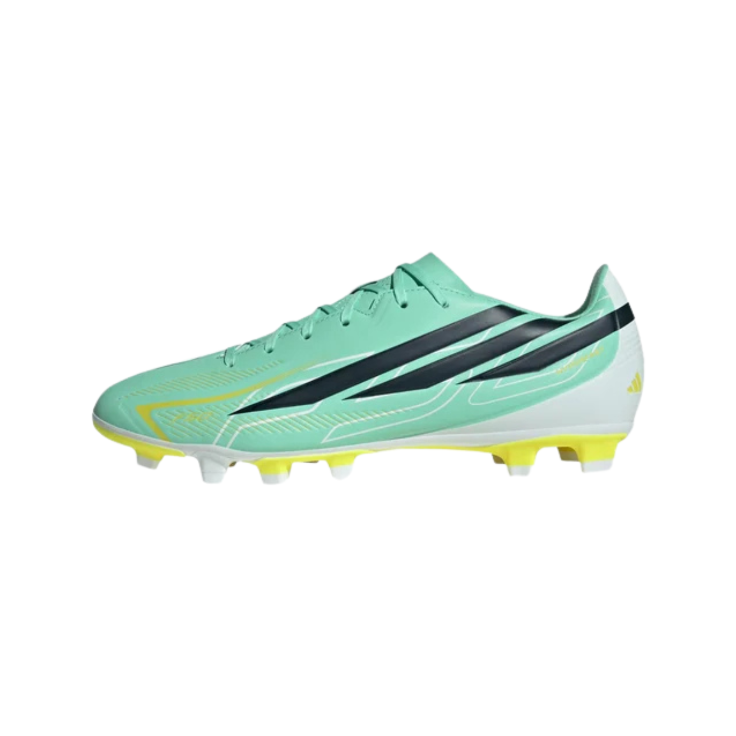 Adidas F50 Hyperfast Club FG/MG Football Boots - Mint/Navy/Lemon Football Boots Adidas