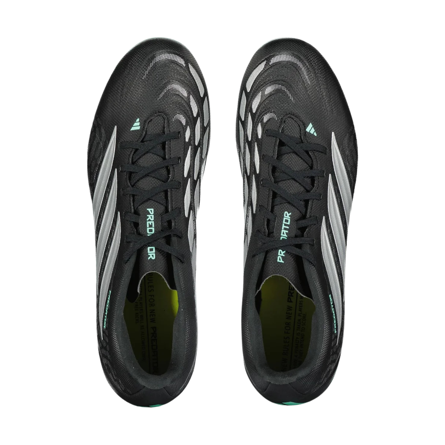 Adidas Predator Club FG/MG Football Boots - Black/Silver/Mint (IH2112) Football Boots Adidas