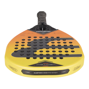 Bullpadel Vertex 05 GEO 27 Padel Racket, Yellow, detail view