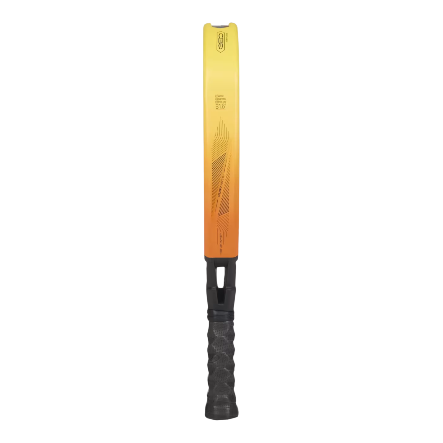 Bullpadel Vertex 05 GEO 27 Padel Racket, Yellow, side view