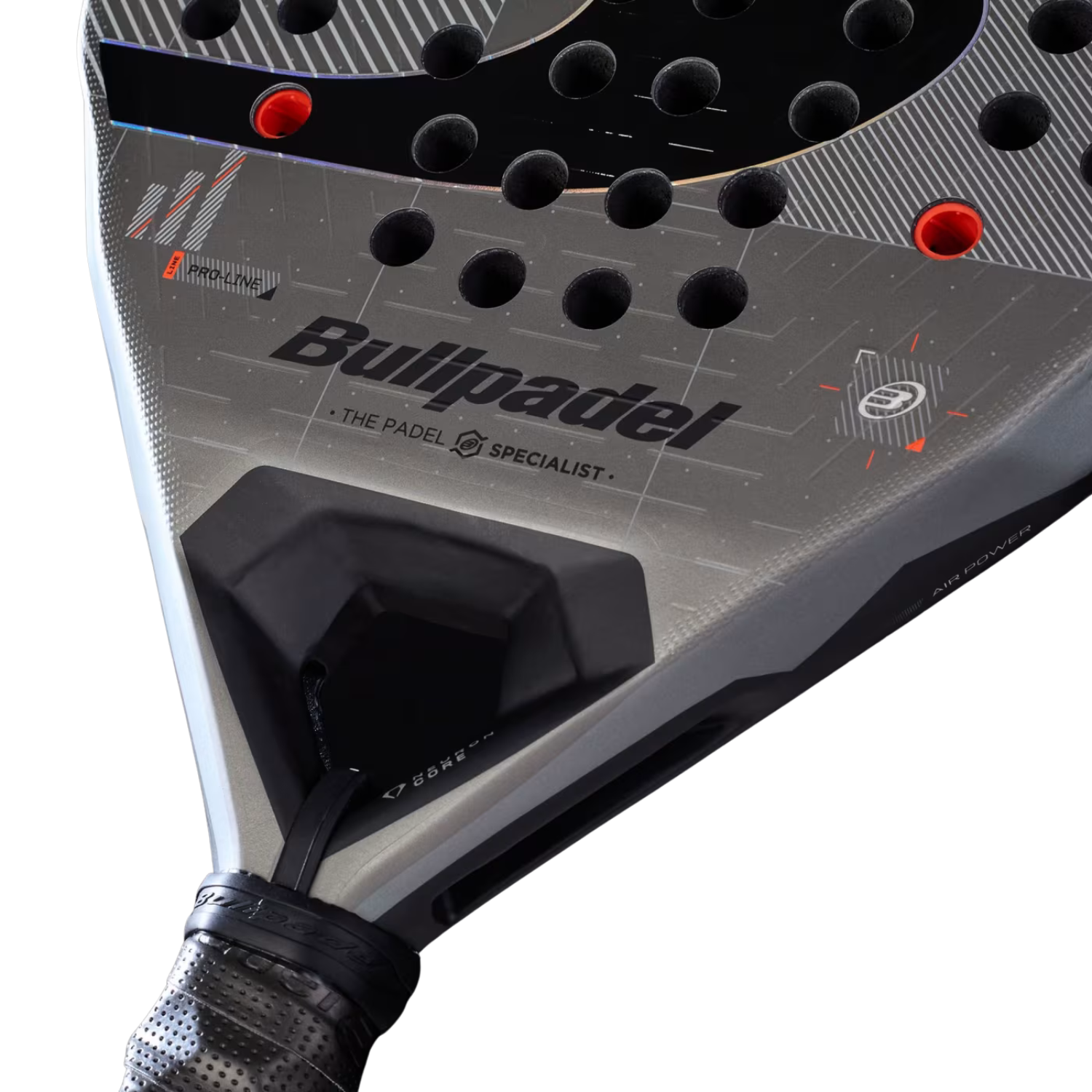 Bullpadel Neuron 02 CMF 27 Padel Racket, Grey, additional view
