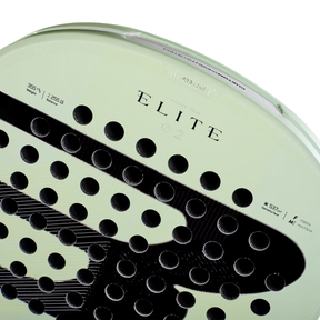 Bullpadel Elite 02 27 Padel Racket, Mint, close-up detail