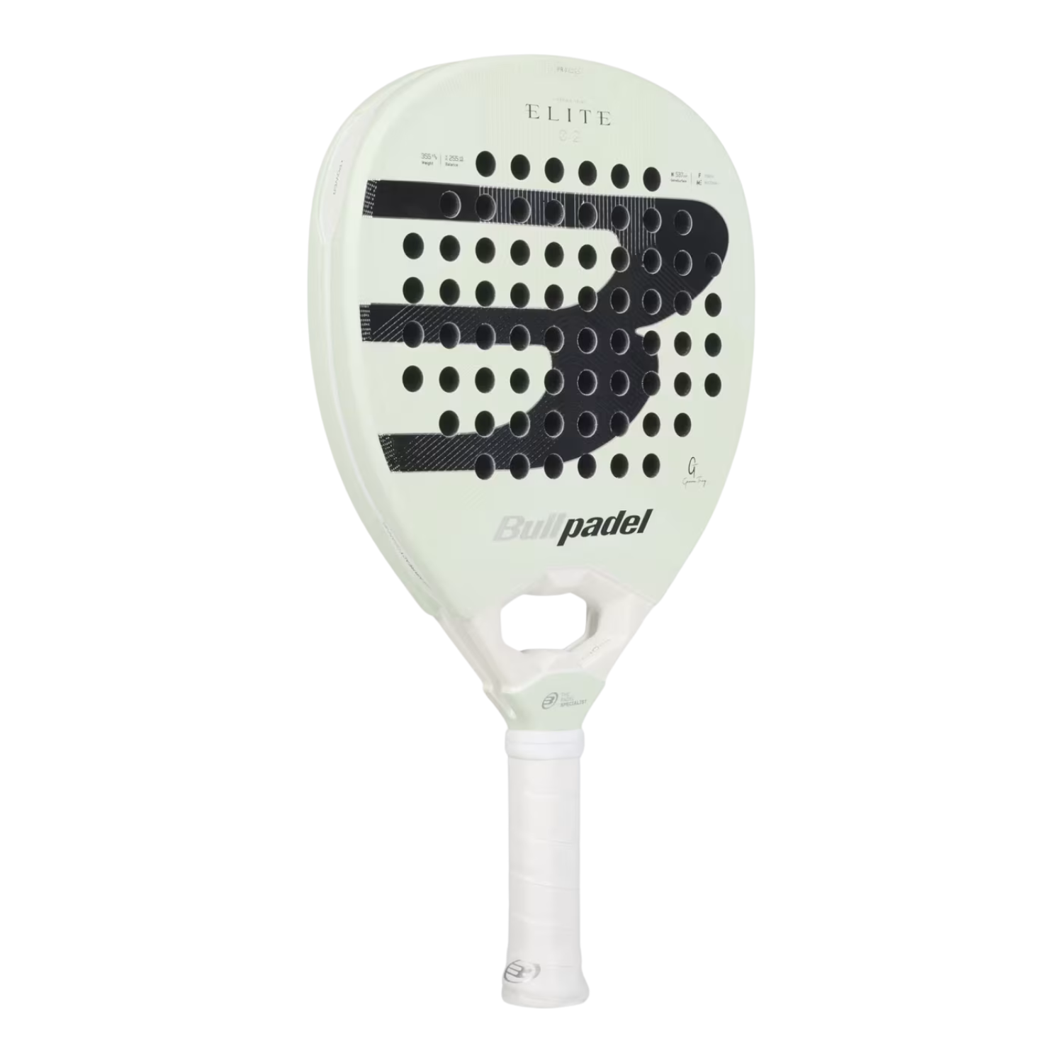 Bullpadel Elite 02 27 Padel Racket, Mint, back view