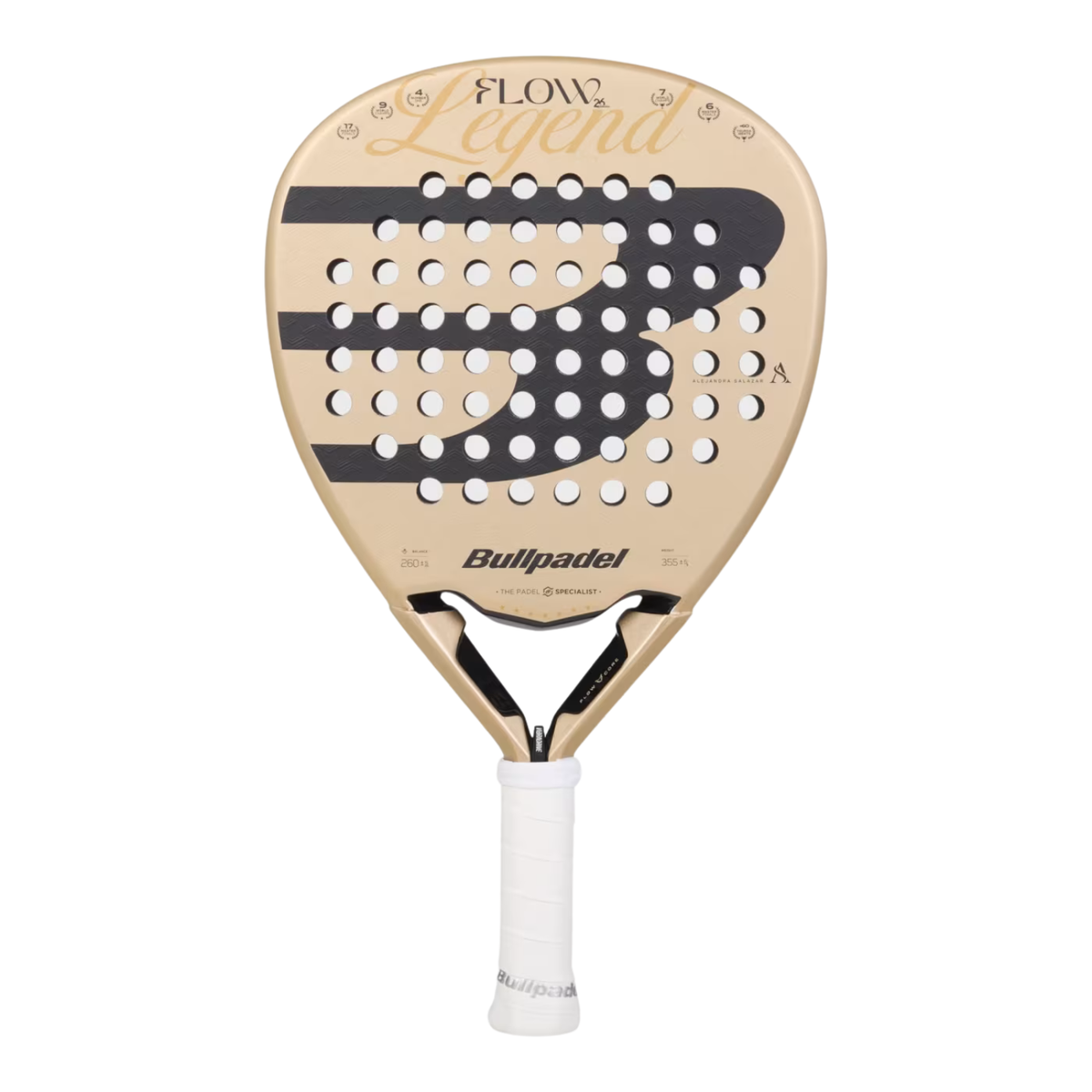 Bullpadel Flow 27 Padel Racket - Gold