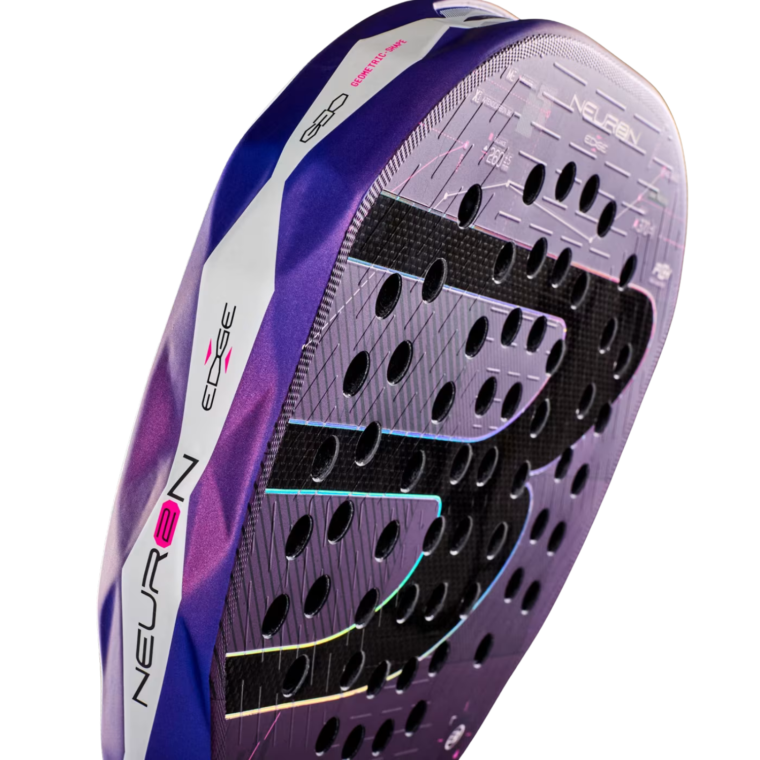Bullpadel Neuron 02 Edge 27 Padel Racket - Purple