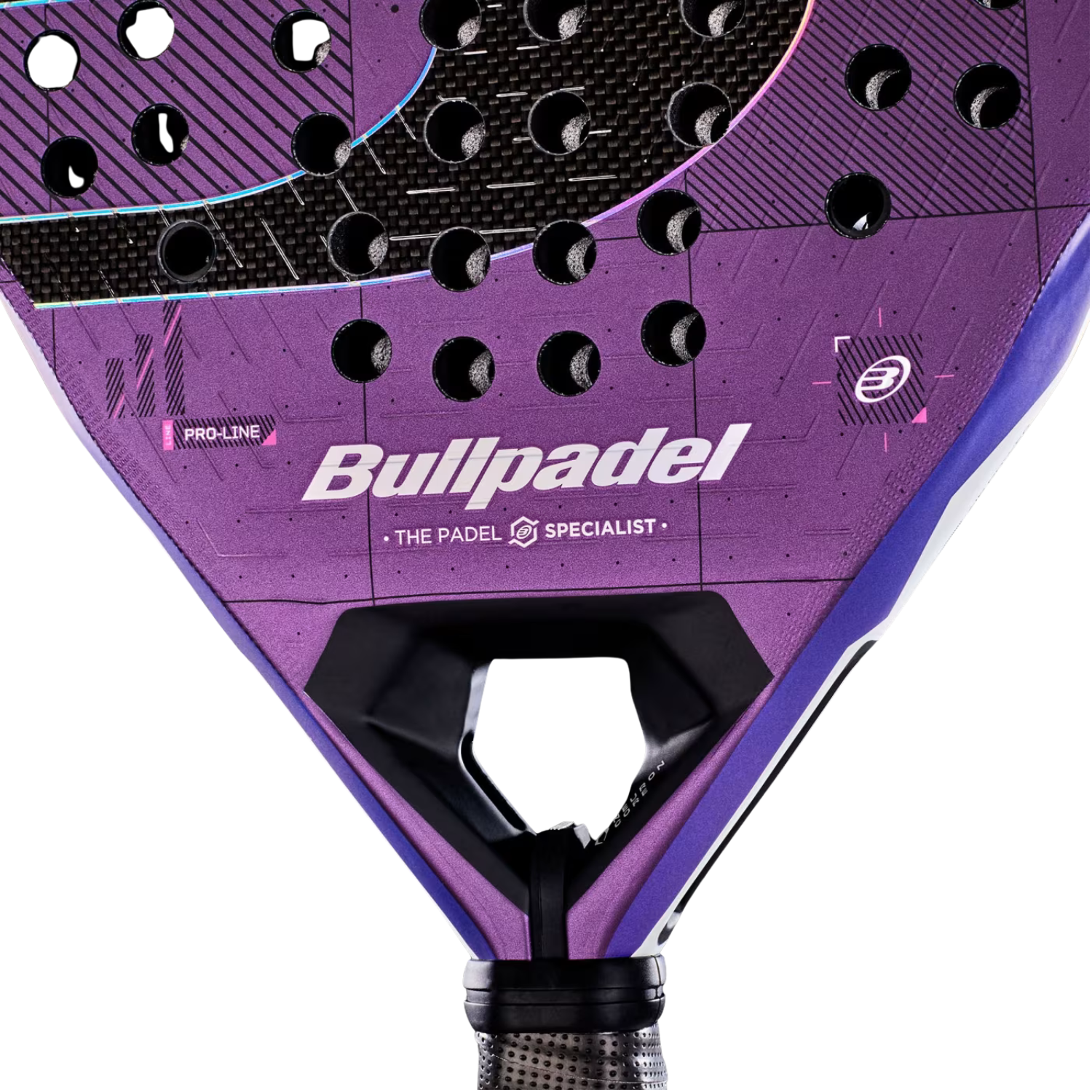 Bullpadel Neuron 02 Edge 27 Padel Racket - Purple