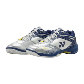 Yonex Power Cushion 65Z4 VA Badminton Shoe Women, Silver/Navy, side view