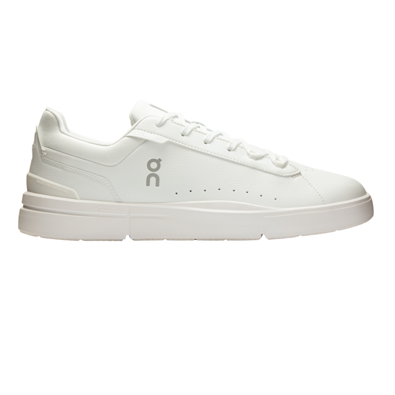 On THE ROGER Advantage Men's Court Trainers - White Shoes On Running
