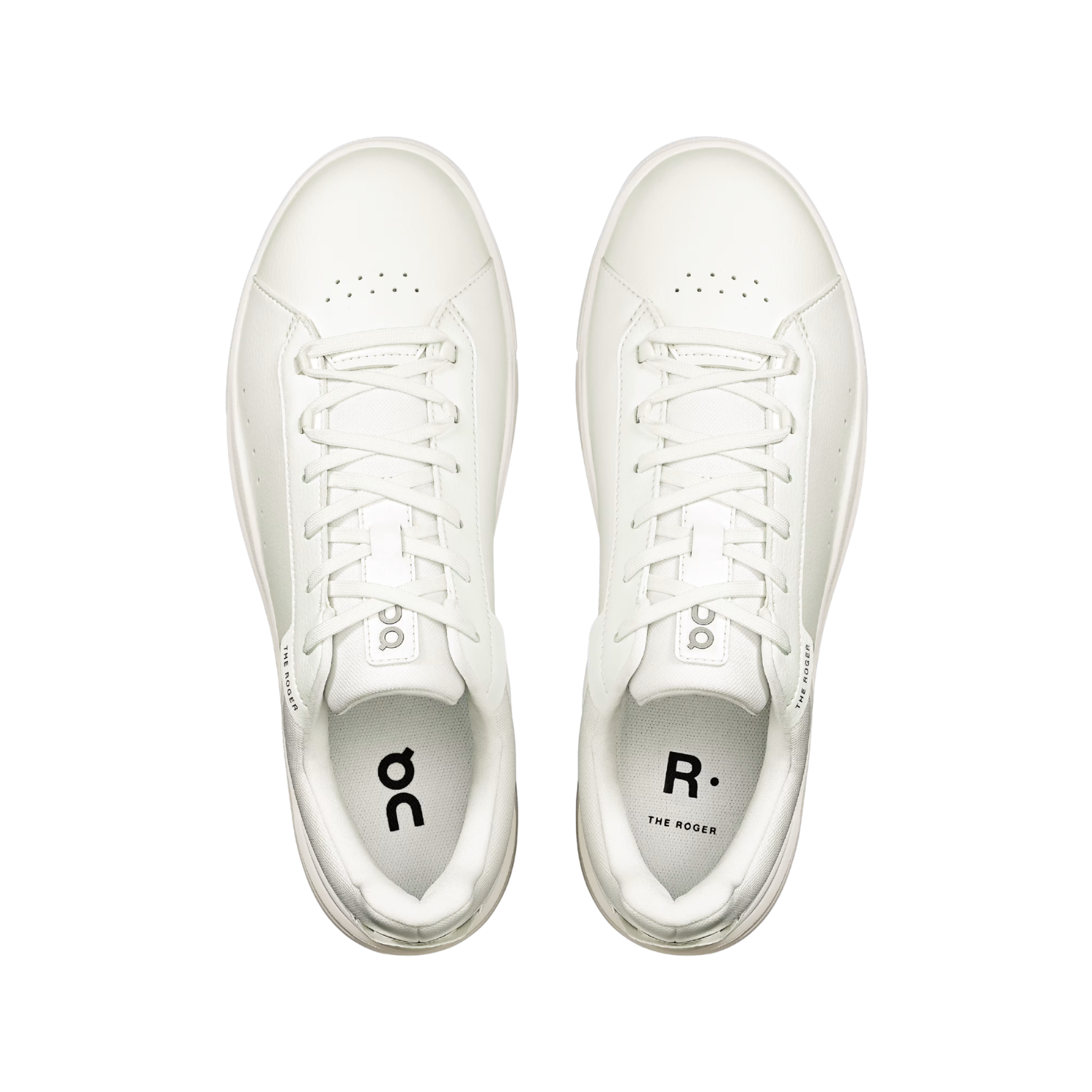 On THE ROGER Advantage Men's Court Trainers - White Shoes On Running