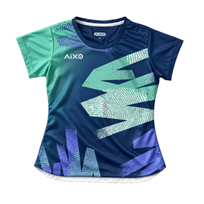 AIXO Eighties Capsule Womens T-Shirt 2 - Midnight Midnight Clothing Aixo