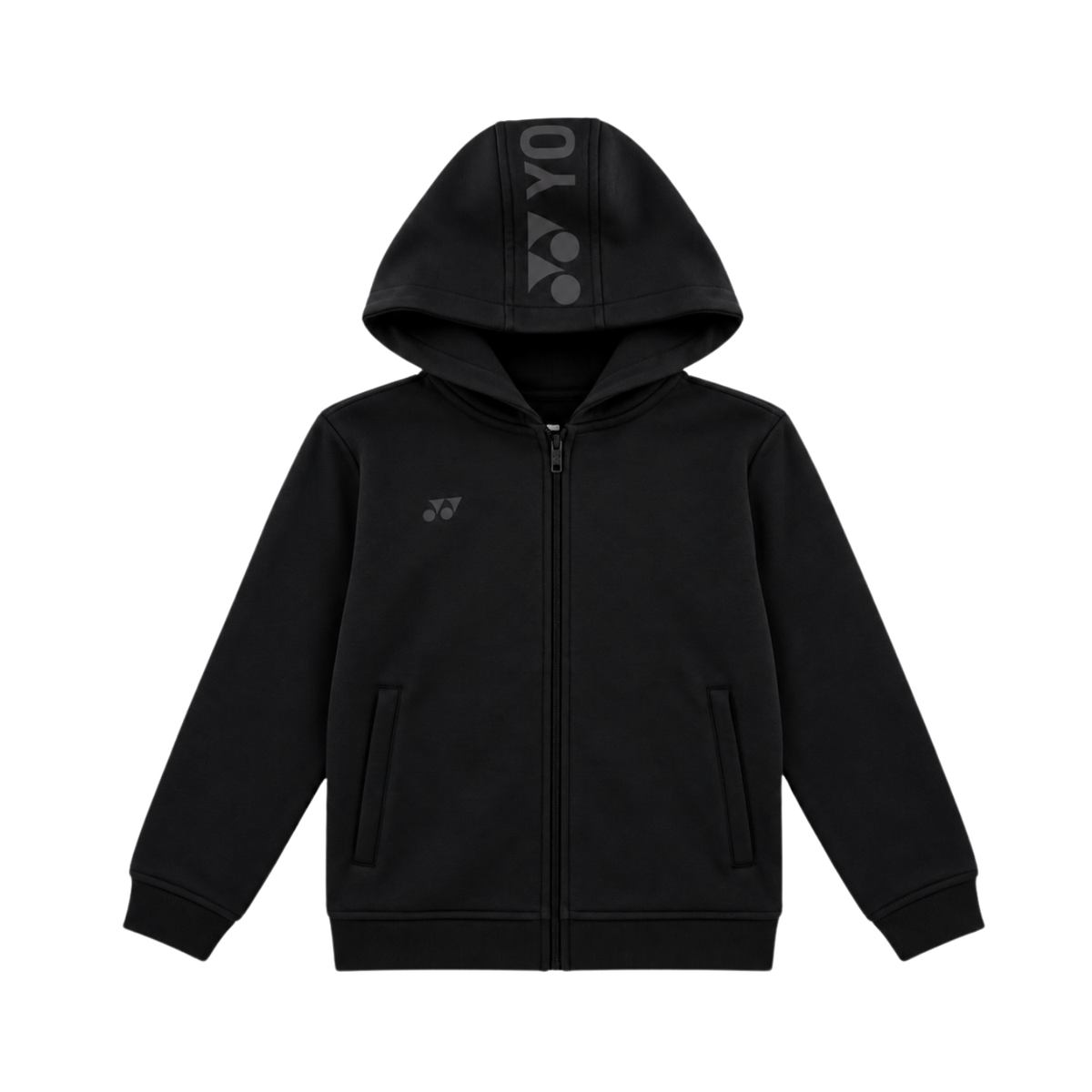 Yonex YHD2024J Zip Hoodie Junior - Black Black Clothing Yonex