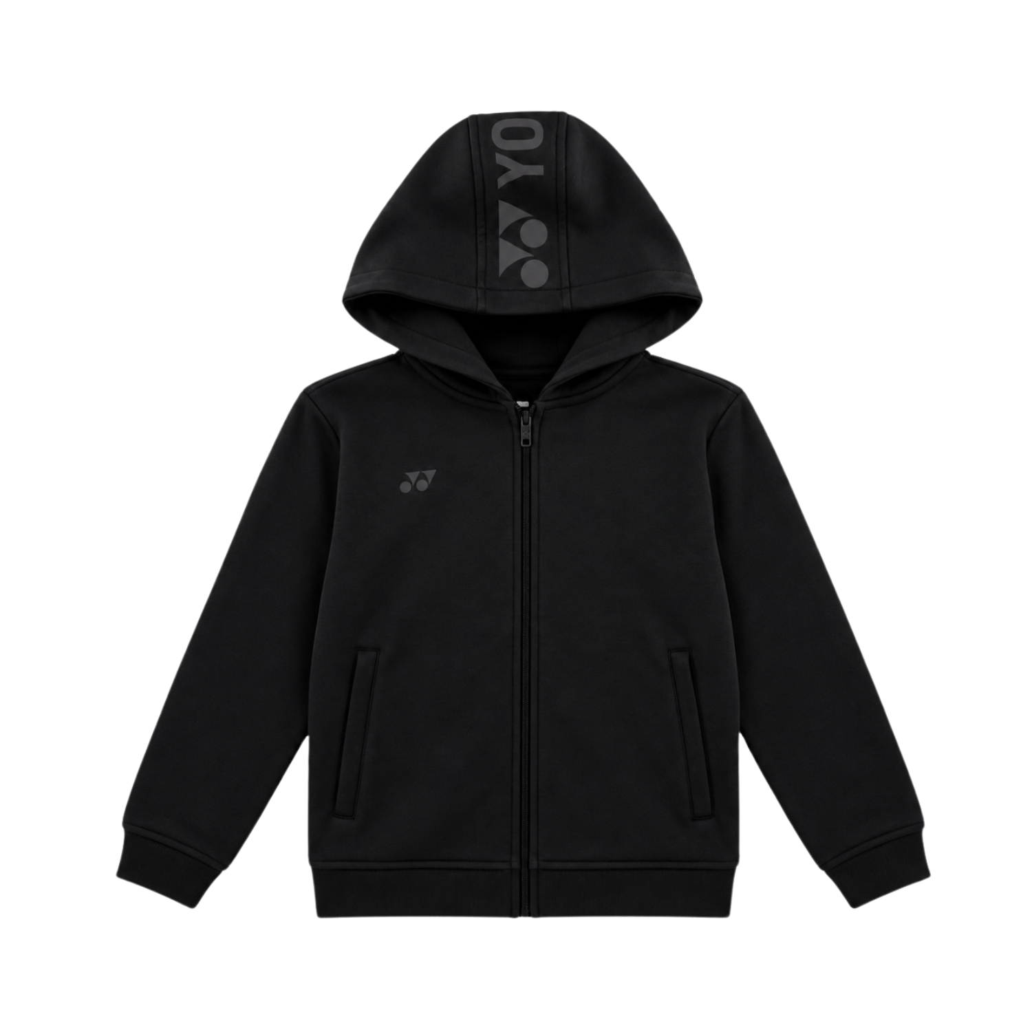 Yonex YHD2024J Zip Hoodie Junior - Black Black Clothing Yonex