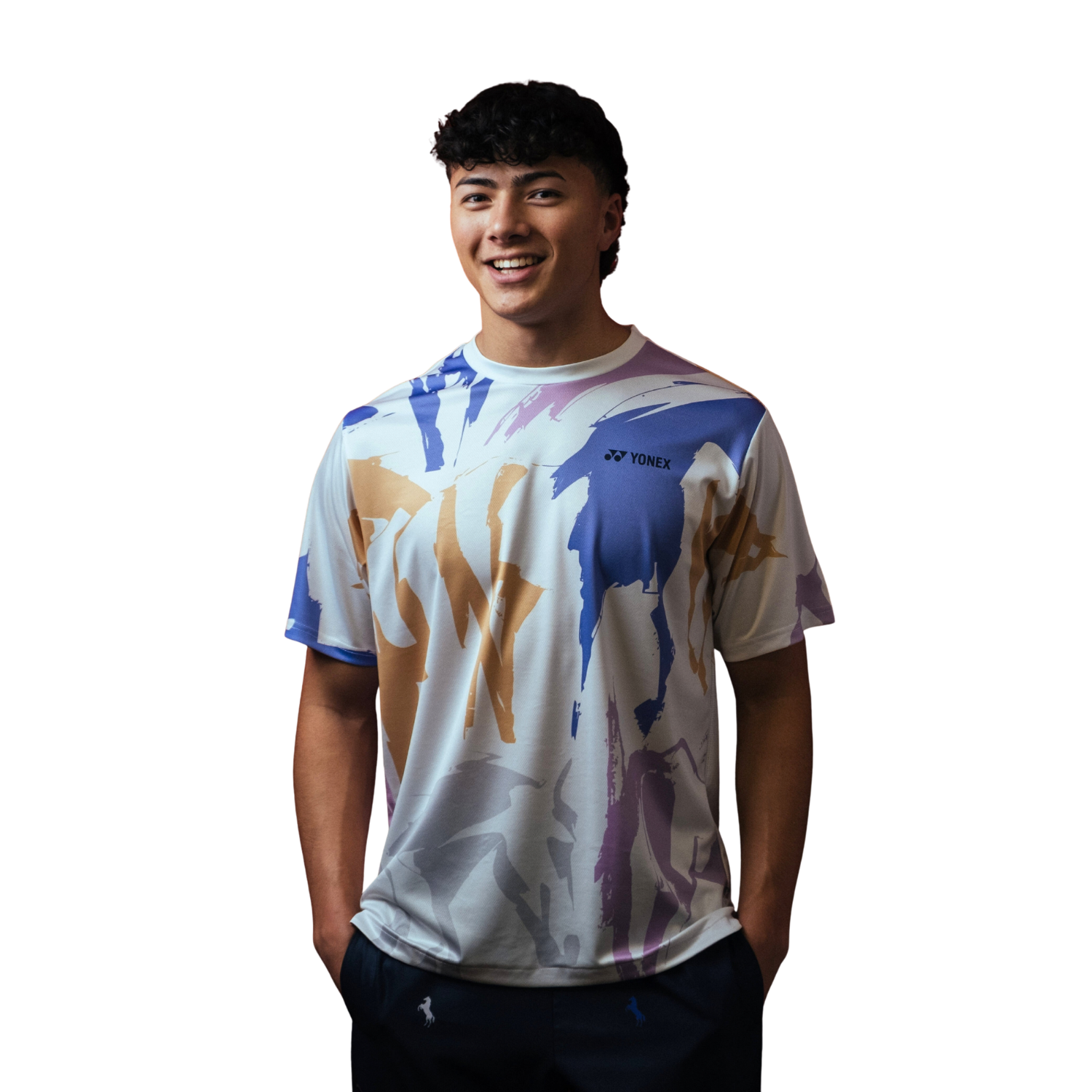 Yonex CNY 2026 Training Top Men - Celestial Momentum (Celestial Purple) Clothing Yonex