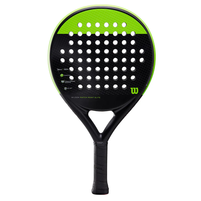 Wilson Match Point Elite WR079911U Padel Racket (Black/Green)