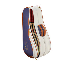 Wilson Heritage V2 6 Racket Bag - Cream/Navy Luggage Wilson