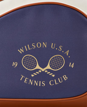 Wilson Heritage V2 6 Racket Bag - Cream/Navy Luggage Wilson