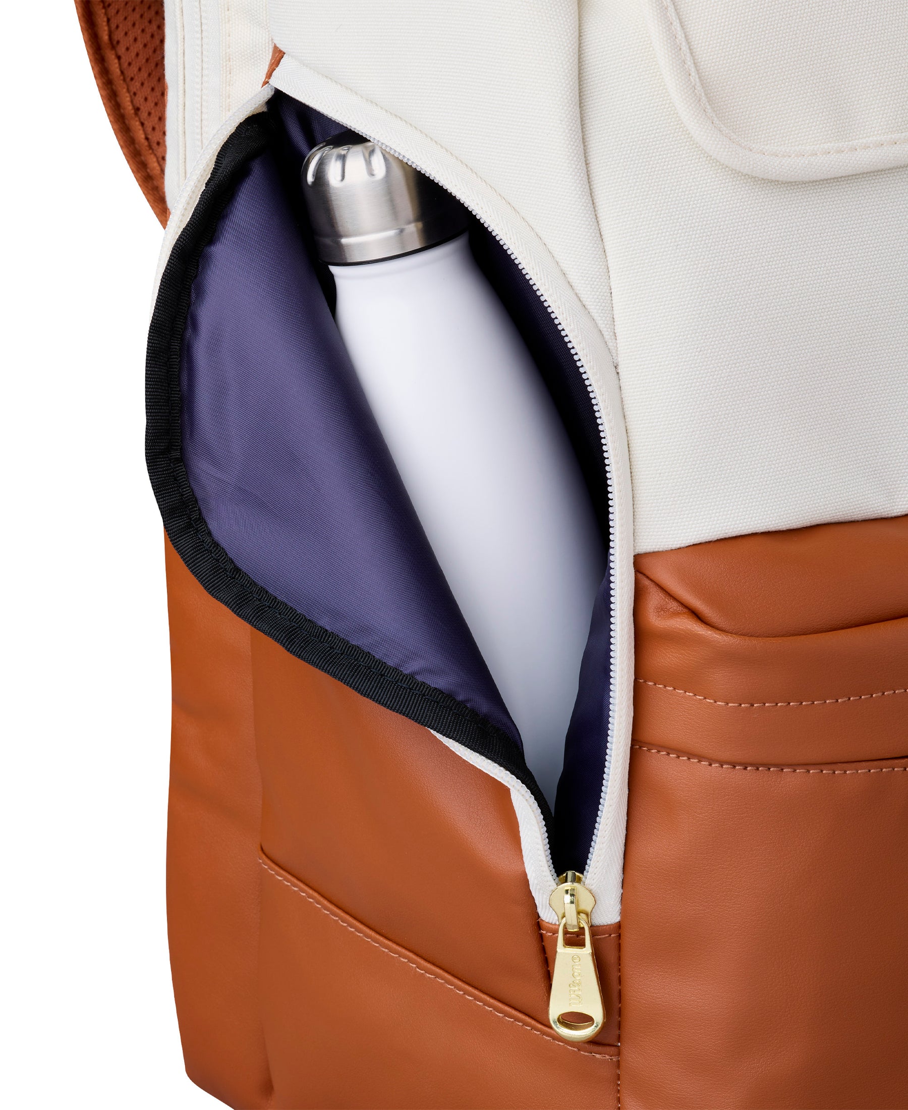 Wilson Heritage V2 Tennis Backpack - Cream/Bronze Luggage Wilson