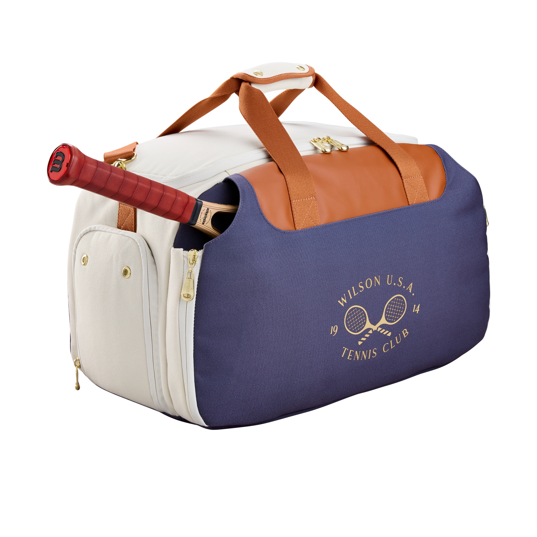 Wilson Heritage V2 Small Duffle - Cream/Navy Luggage Wilson
