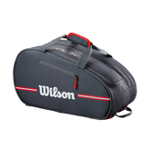 Wilson Padel Team Bag - Black Black 4 Racket Luggage Wilson