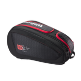 Wilson Bela V3 Padel Racket Bag - Black Black Red Tournament Bag Luggage Wilson