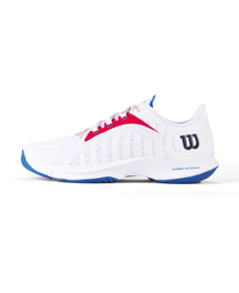 Wilson Hurakn Pro (White/Red) White Red Footwear Wilson