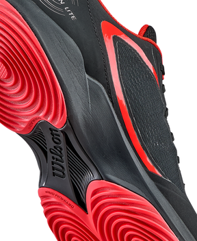 Wilson Hurakn Lite Padel Shoe Men - Black/Red Padel Wilson