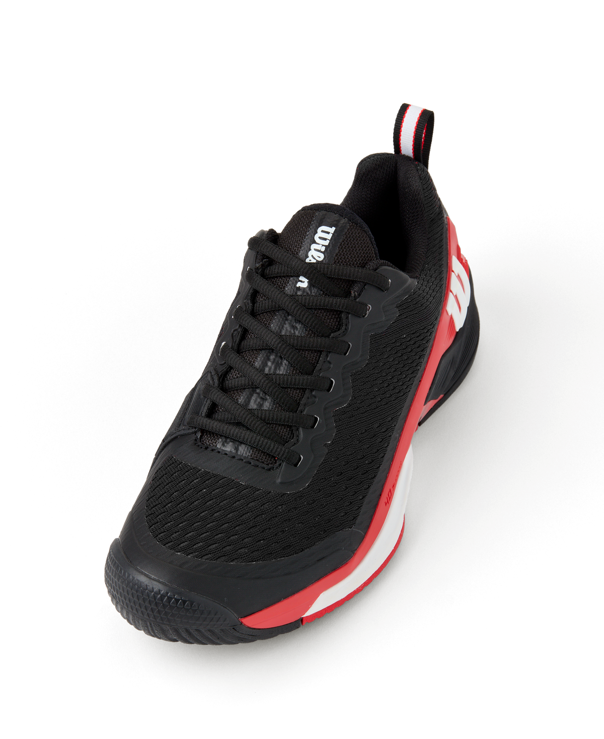 Wilson Rush Pro 4.5 Tennis Shoes Men - Black/Red