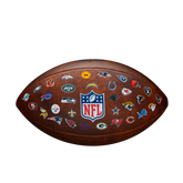 Wilson NFL 32 Team Logo American Football - Brown Brown One Size Accessories Wilson