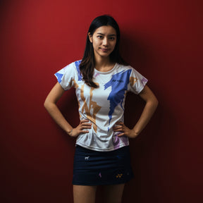 Pre-Order Yonex Storm Runner Celestial Momentum – Women’s Performance Shirt (Ink Blue) Yonex CNY2026 TT D Women Clothing Yonex