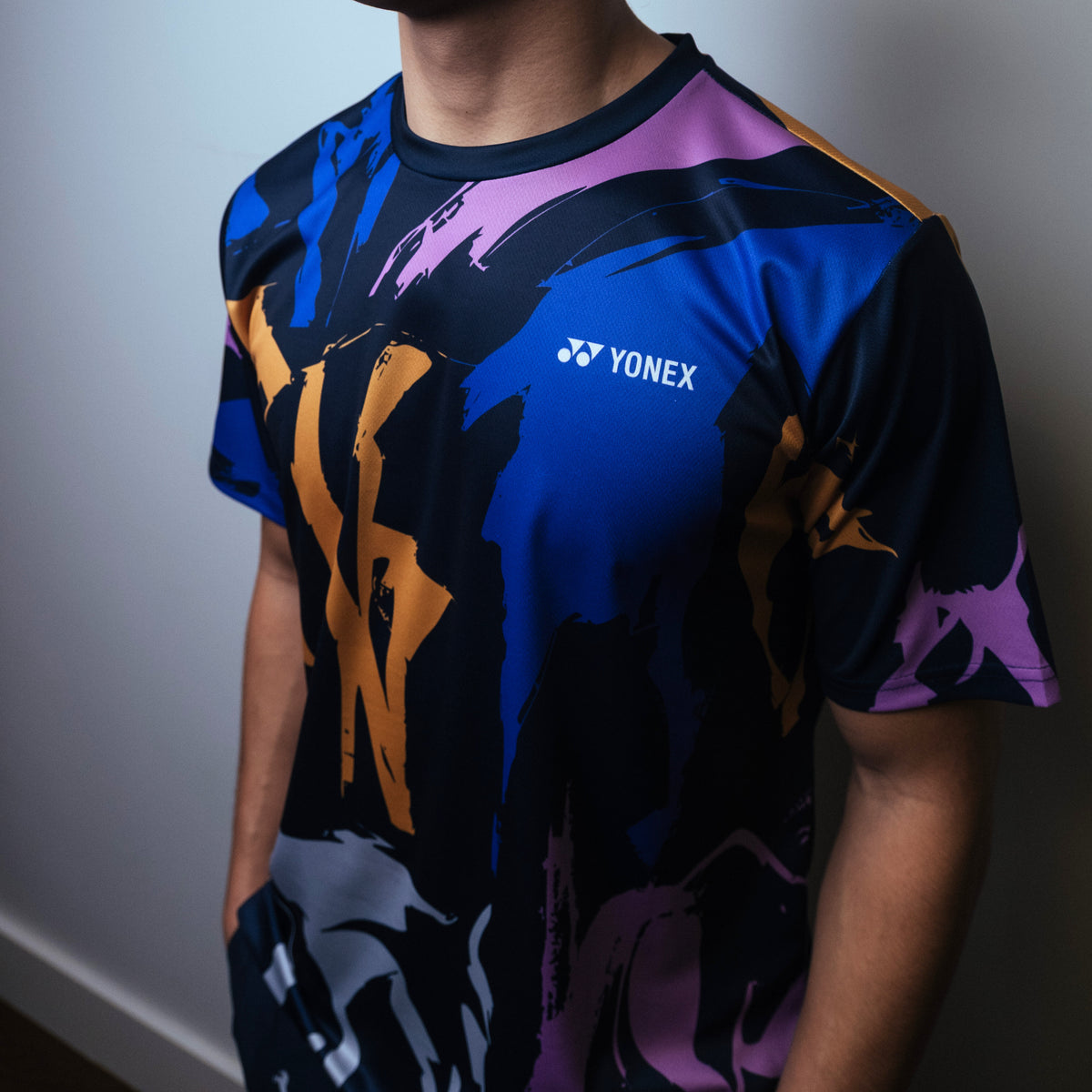 Pre-Order Yonex Shadow Charge Celestial Momentum – Men’s Performance Shirt (White) Yonex CNY2026 TT D Men Clothing Yonex