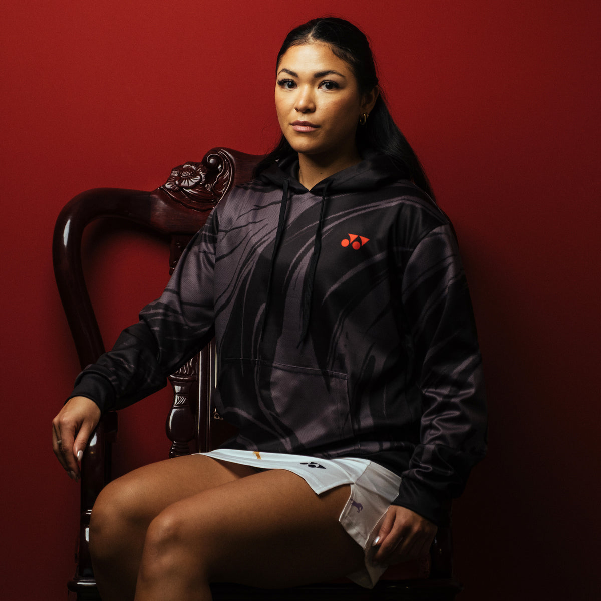 Pre-Order Yonex Imperial Charge – Unisex Overhead Hoodie (Celestial Purple / Pale Gold) Yonex CNY2026 Hood Sweat B Unisex Clothing Yonex