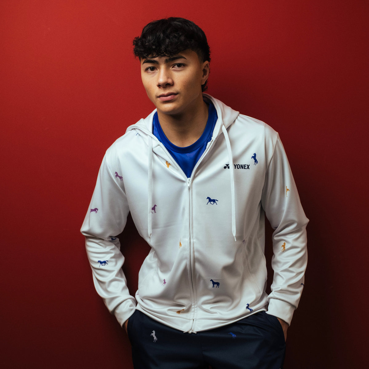 Pre-Order Yonex Night Rider – Unisex Zip Hoodie (Ink Blue) Yonex CNY2026 Zip Hood Sweat A Unisex Clothing Yonex