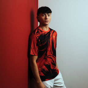 Pre-Order Yonex Legend of the Crimson Stallion – Men’s Top (Rich Red) Yonex CNY2026 TT B Men Clothing Yonex