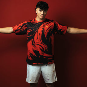 Pre-Order Yonex Legend of the Crimson Stallion – Men’s Top (Rich Red) Yonex CNY2026 TT B Men Rich Red Clothing Yonex