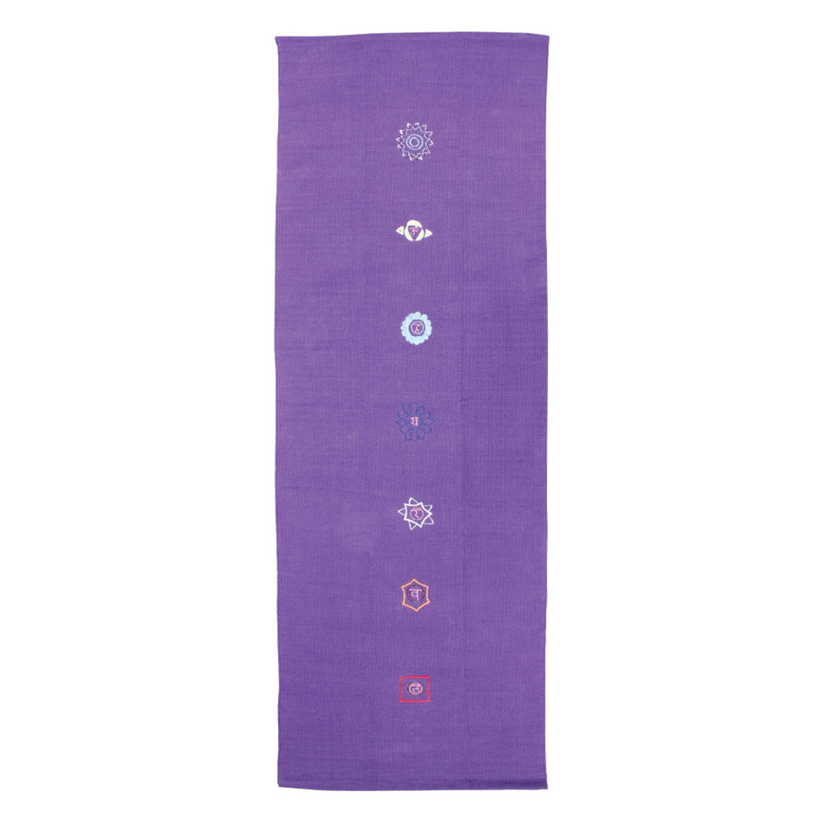 Yoga-Mad Cotton Yoga Rug – Chakra Pattern