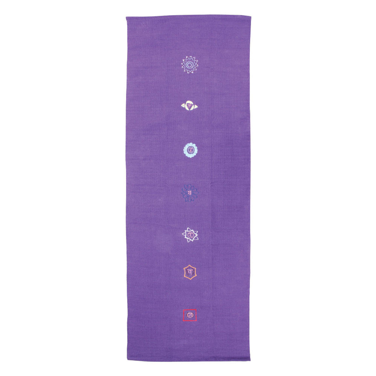 Yoga-Mad Cotton Yoga Rug – Chakra Pattern