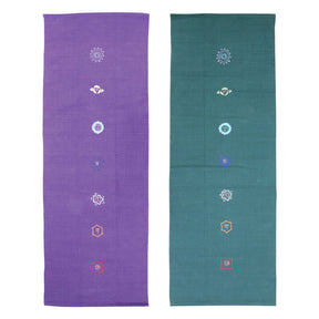 Yoga-Mad Cotton Yoga Rug – Chakra Pattern