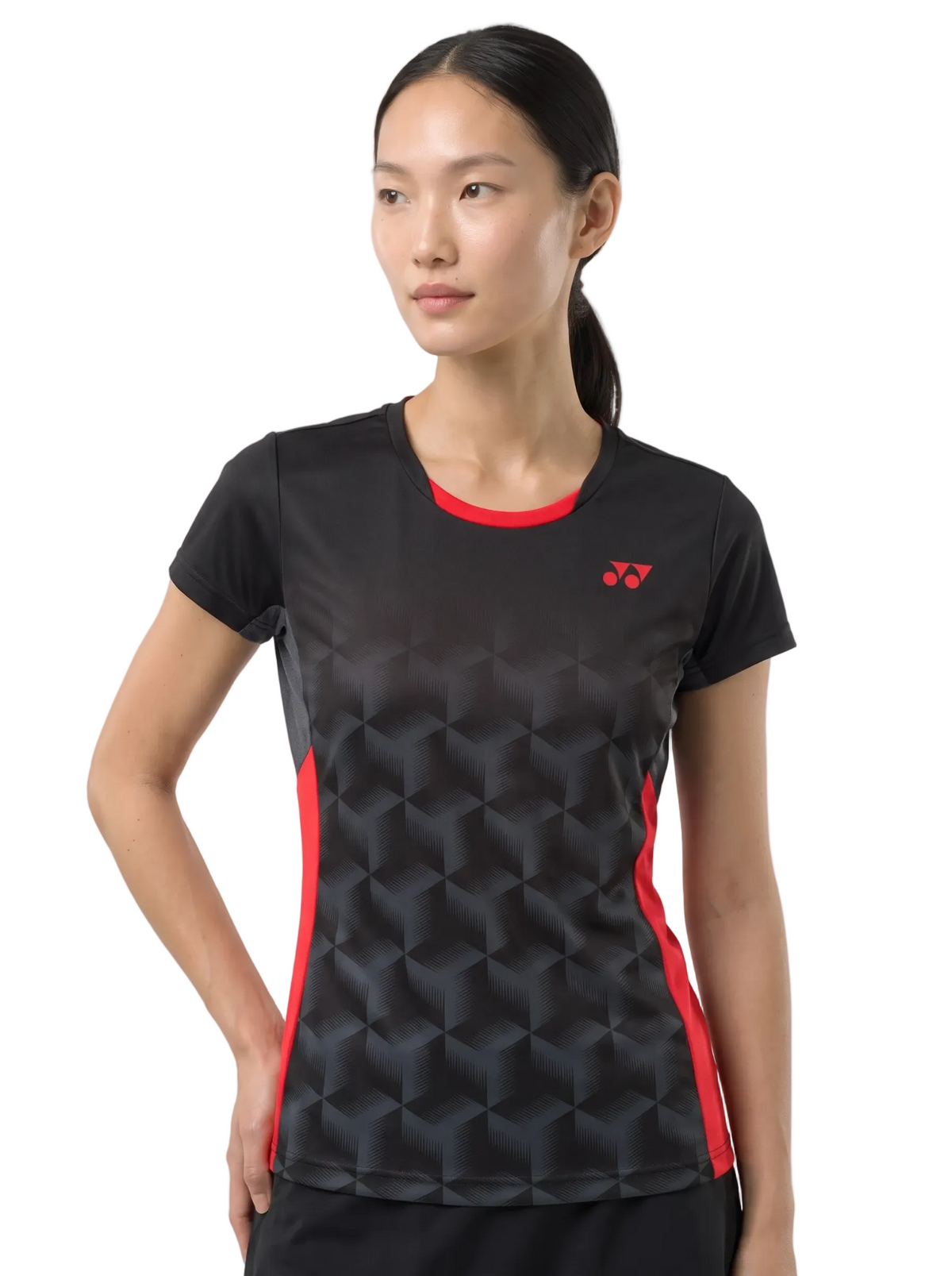 Yonex YTL12 V2 Women T-Shirt - Black Clothing Yonex